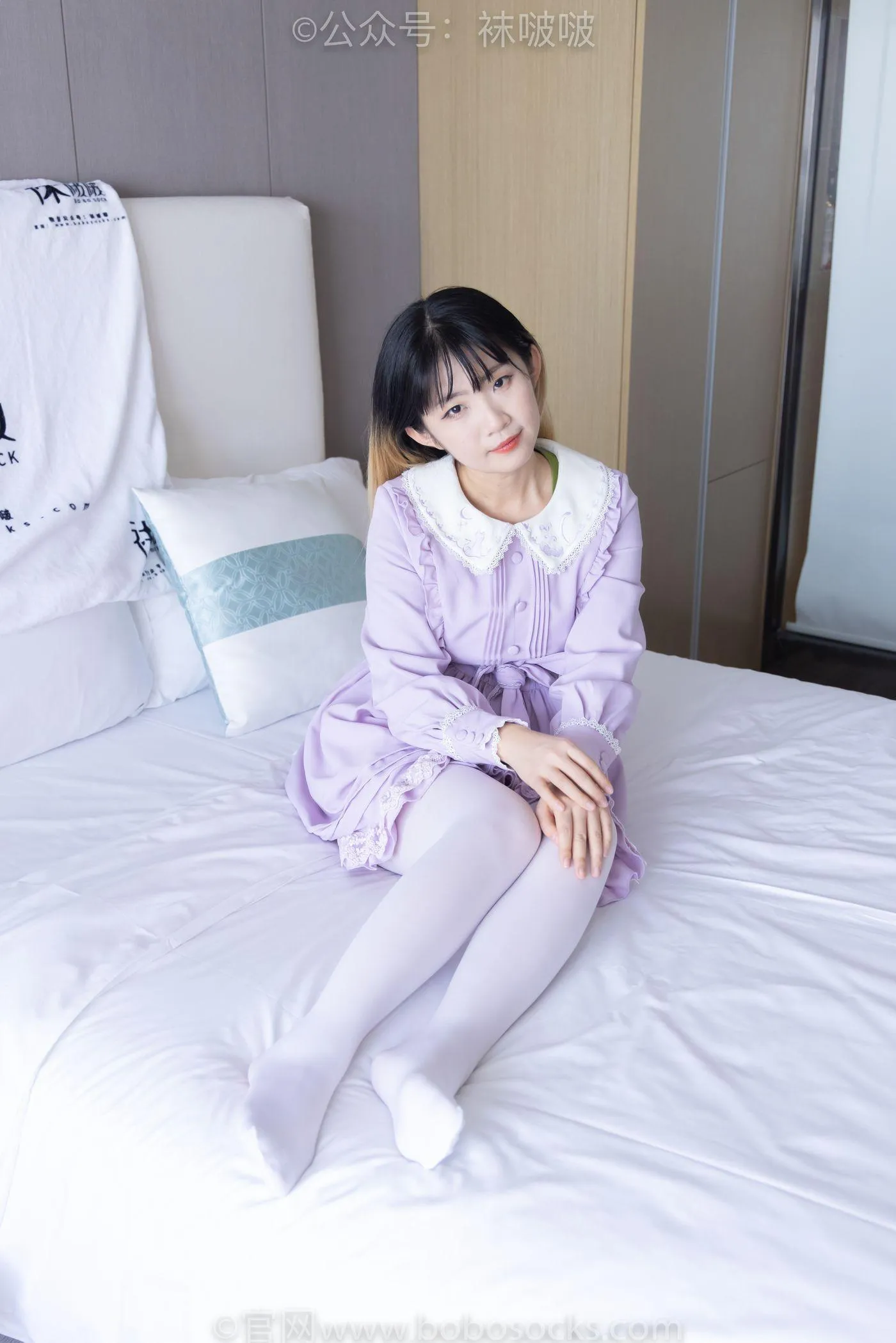 [BoBoSocks袜啵啵]NO.079 砂糖-皮鞋、厚白丝（花絮版） [140P]插图8